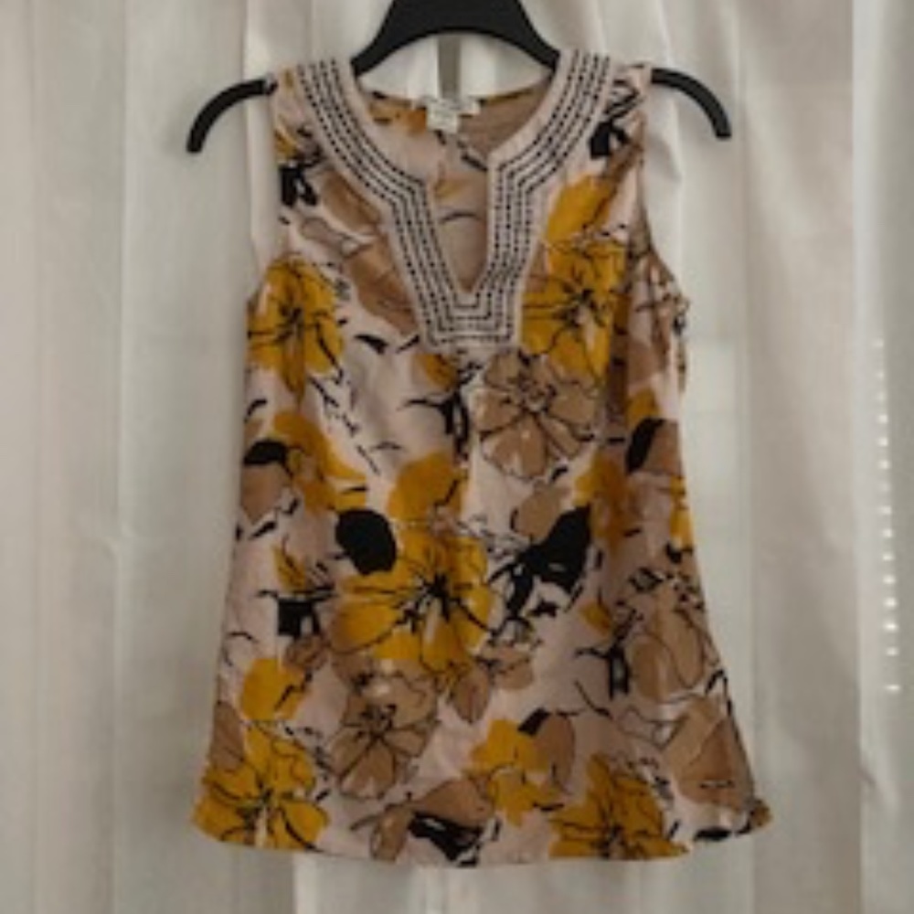 Sleeveless blouse tank boho vintage hippie vibes